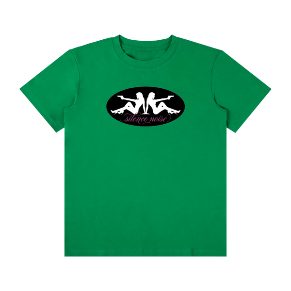 “GIRLS.AND.GUNS” TEE GREEN