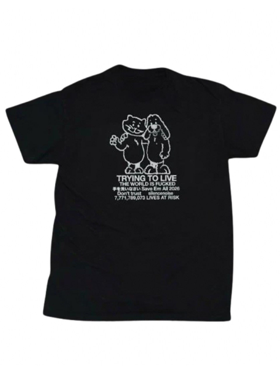 “TRYING TO LIVE” TEE BLACK