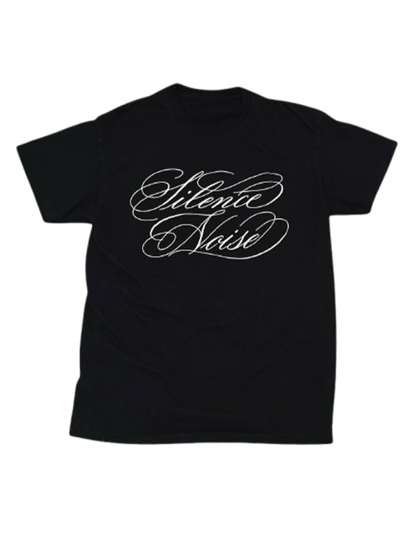 “SILENCE NOISE” TEE BLACK